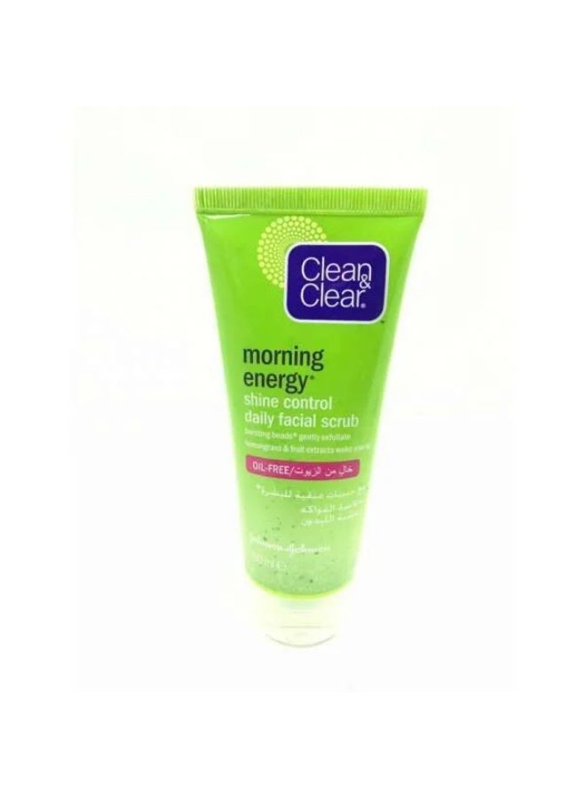 Clean & Clear Daily Facial Scrub for Purifying and Shine Control, 100ml
