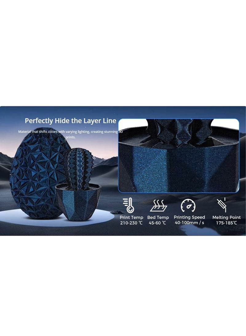 Sovol Chameleon PLA 3D Filament 1.75mm - 1KG/roll - Burnt Titanium color - Image 2