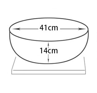 B Backline Ceramic Moroccan Table Top Wash Basin | Counter Top Wash Basin For Bathrooms & Livingroom 41 X 41 X 14 Cm (White Green) - Image 3