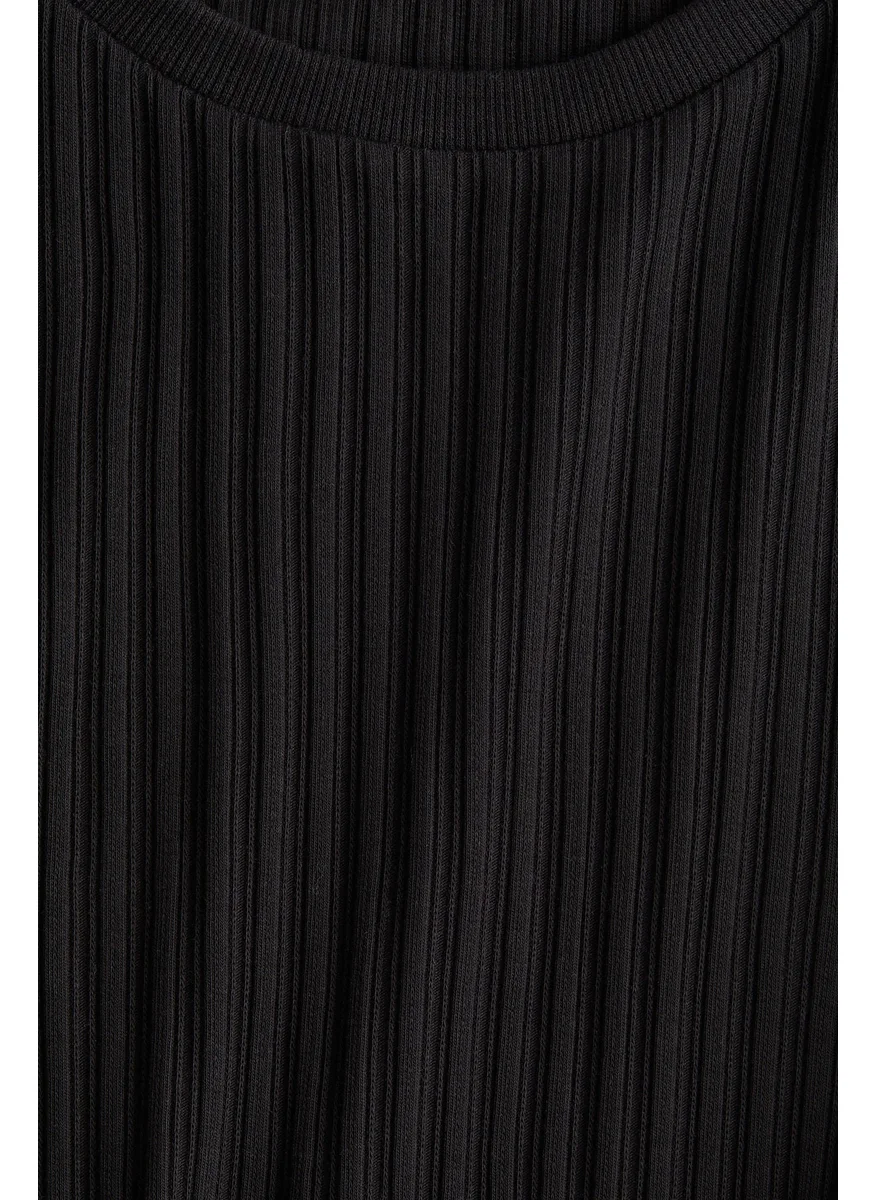 H&M Ribbed Cotton Top