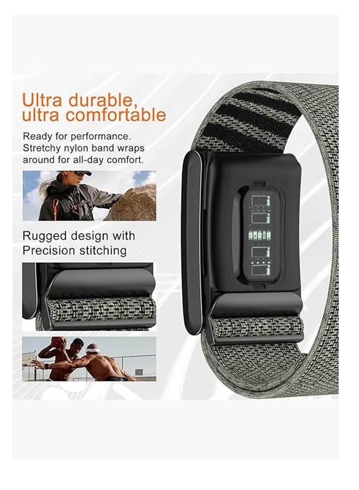Nylon Sport Band Compatible with Whoop Band 4.0 Strap Men Women with Bumper Case, Breathable Nylon Adjustable Waterproof Replacement Wristbands Straps for Whoop 4.0 - Image 3