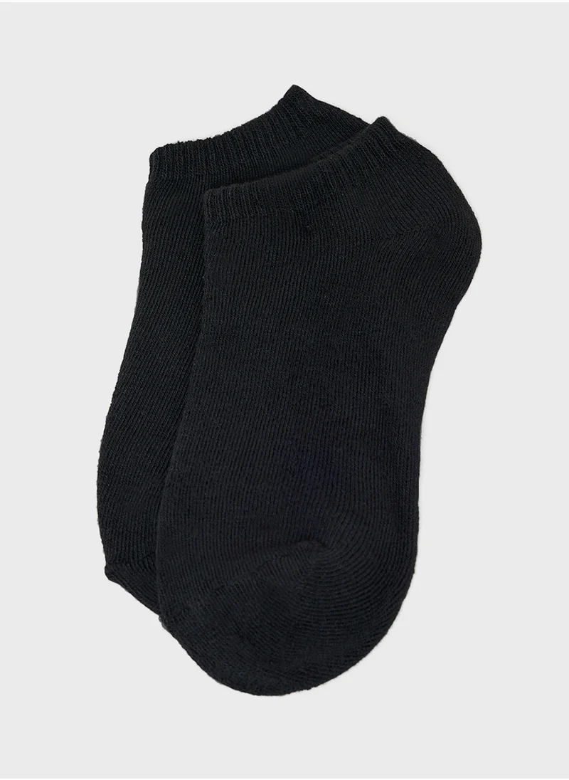 سفنتي فايف بيسيكس Pack Of 5 Ankle Socks