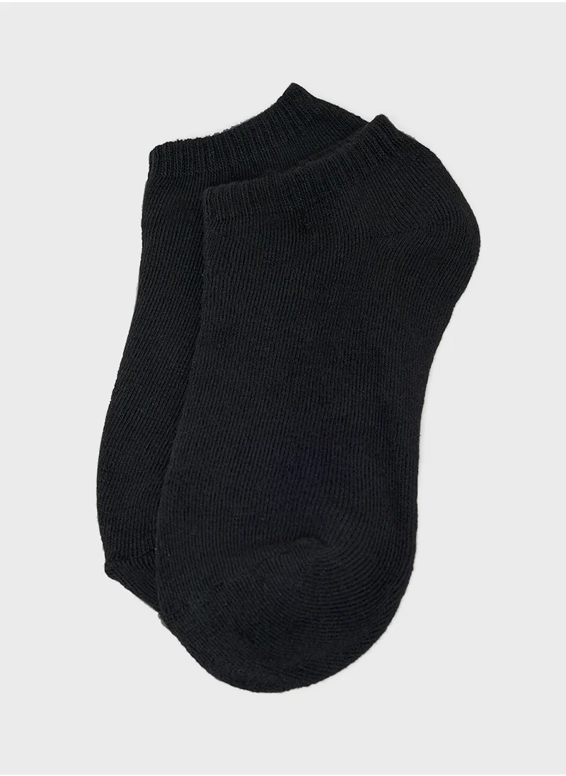 سفنتي فايف بيسيكس Pack Of 5 Ankle Socks