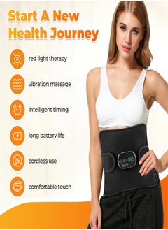 Generic New red light therapy pad - rechargeable massage waist and knee pad - multi-purpose infrared heating belt - relieve body fatigue  - Image 2