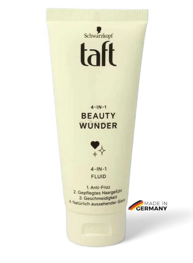 Schwarzkopf Taft 4-in-1 Beauty Wunder Hair Fluid – Anti-Frizz, Shine, Smoothness & Care – 100ml - Image 1