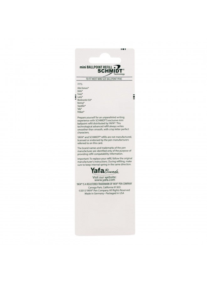 Schmidt 635 Mini D1 Ballpoint Refill Medium, 4 Pack, Black (Sc58149) - Image 4