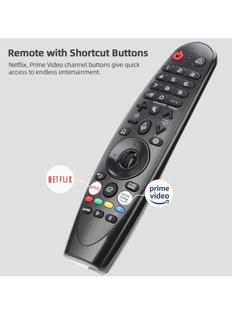 ELTRAZONE Magic Remote Control for LG Smart TV AKB75855501 – Replacement for AN-MR20GA, AN-MR19BA, LG Magic Remote with Netflix, Prime Video Buttons and Pointer Function - Image 5