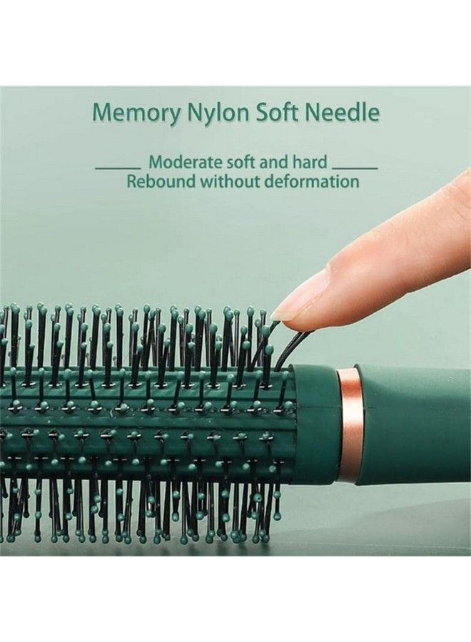 ZURATO Hair Brush Set Nylon Pins Massage Hairbrushes For Detangling Blow Drying Straightening Suitable For All Types Hair Brush For Women Men Kids Girls (Forest Green) - Image 5