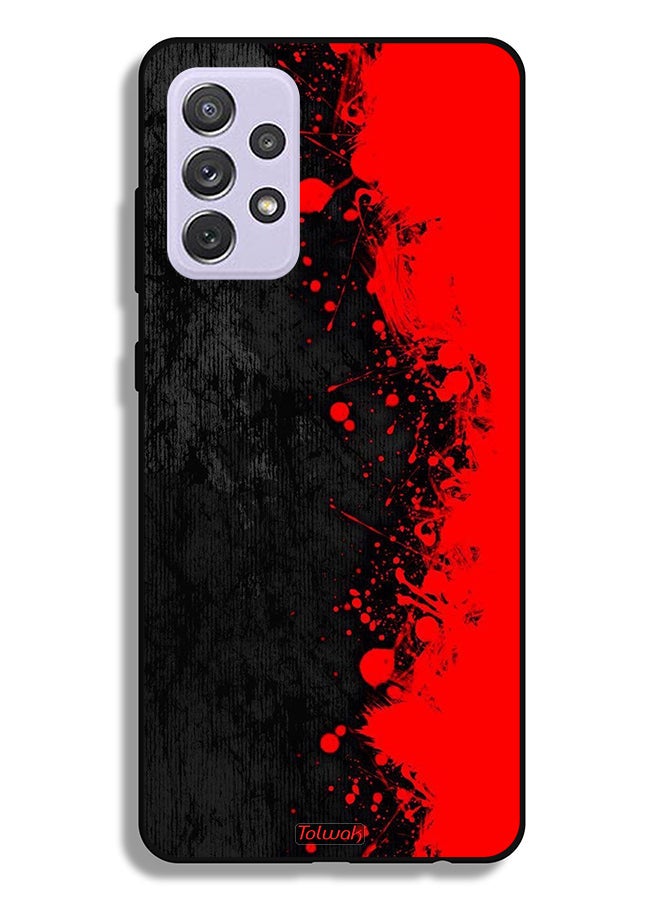 Tolwak Samsung Galaxy A72 5G Protective Case Cover Paint Abstract Pattern - Image 1