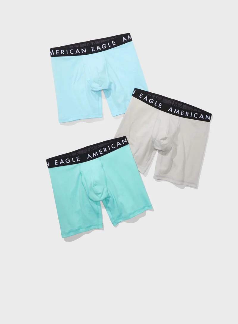 امريكان ايجل 3 Pack Logo Band Trunks