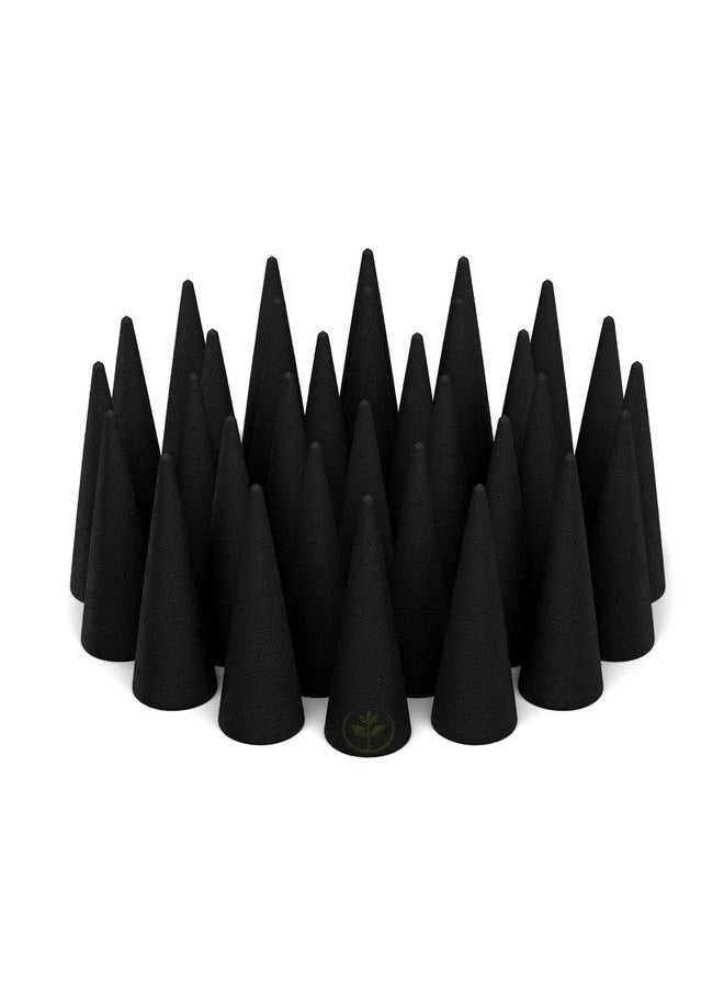 Plant Guru - 100 Unscented Charcoal Incense Cones 2" Backflow 100% Natural Blanks Great For Diy Aromatherapy Incense Making Waterfall Burner And Holder - Image 1
