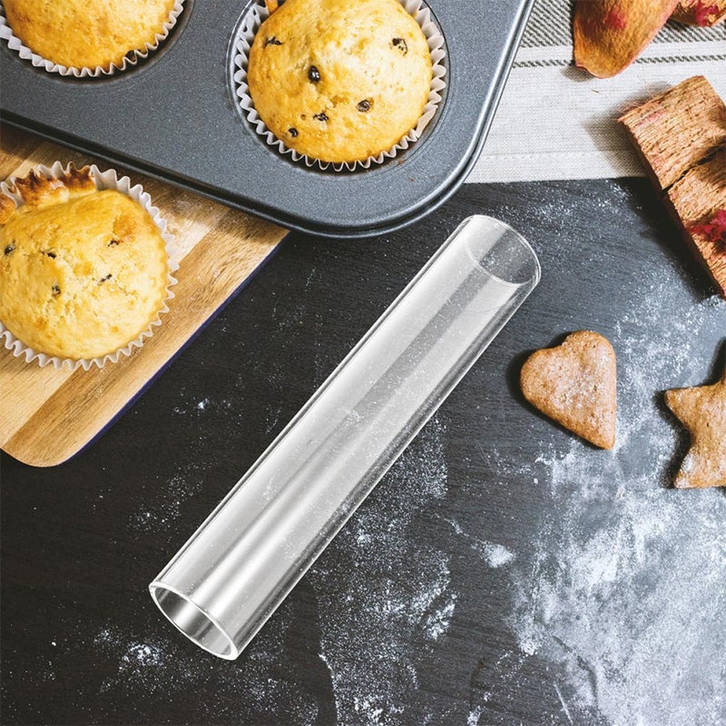 IMIKEYA Cookie Dough Shaping Mold Tube 40mm Acrylic Plastic Cylinder for Homemade Cranberry Cookies Baking and Dough Storage Tool - Image 5