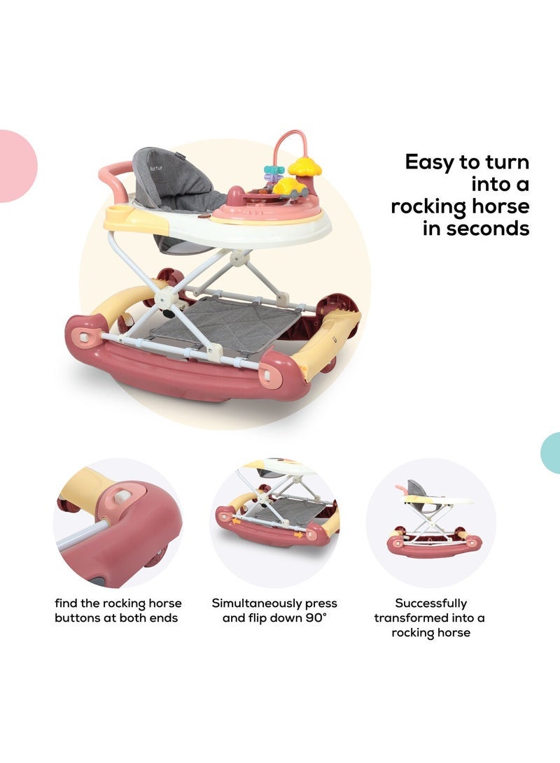 Nurtur 2 in 1 Baby Walker Multifunction Adjustable 5 Gear Cushion Adjustable with Music toy and Comfortable for 6 to 18 Months - Image 5