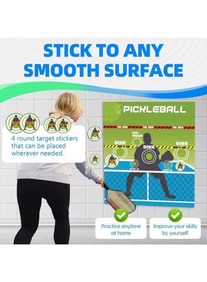 general Pick ball percussion pad Pick ball training pad Wall sticker Pick ball training supplies 72×82cm with round target sticker - Image 2