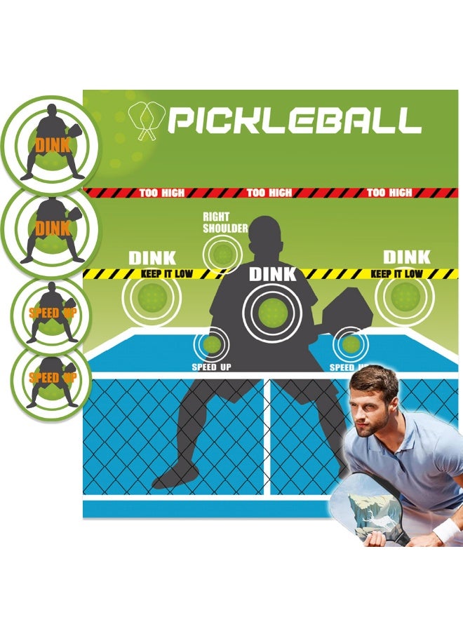 general Pick ball percussion pad Pick ball training pad Wall sticker Pick ball training supplies 72×82cm with round target sticker - Image 1