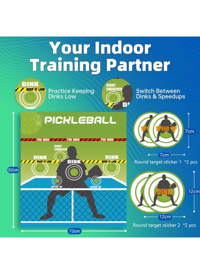 general Pick ball percussion pad Pick ball training pad Wall sticker Pick ball training supplies 72×82cm with round target sticker - Image 3