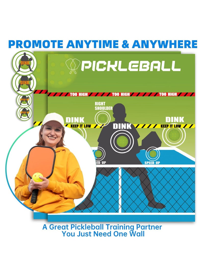 general Pick ball percussion pad Pick ball training pad Wall sticker Pick ball training supplies 72×82cm with round target sticker - Image 5