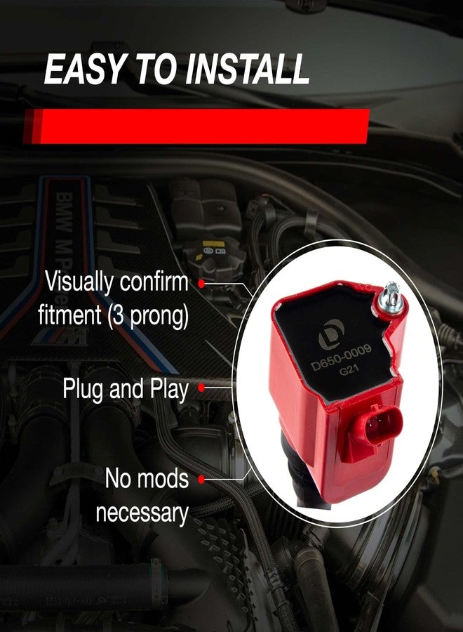 Dinan D650-0009 Ignition Coil B Series Style Red - Image 4
