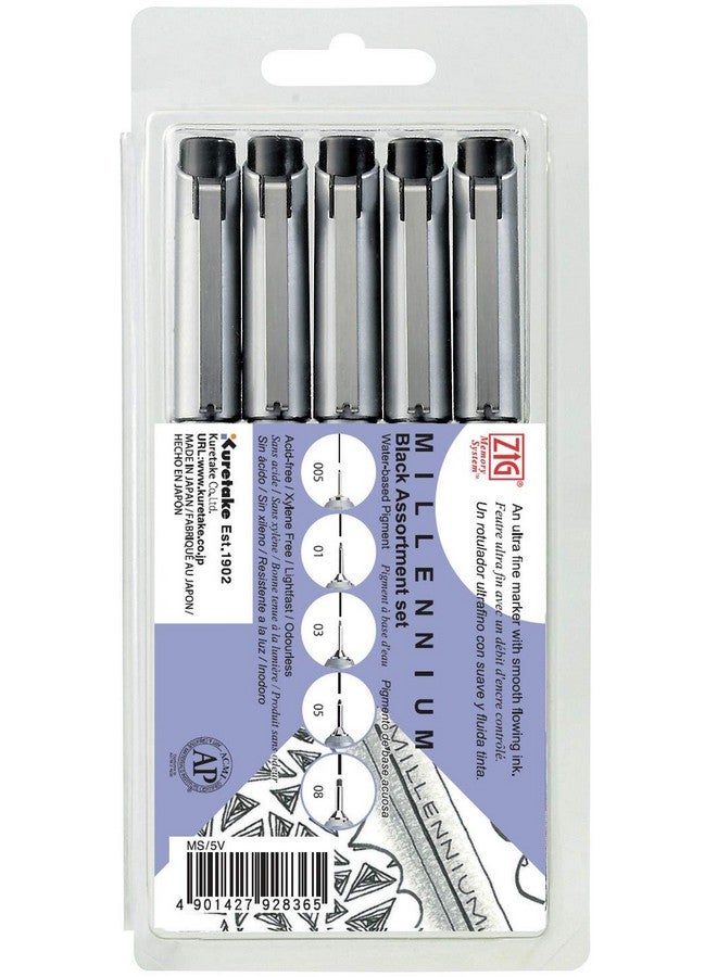 Zig Memory System Millennium Marker Assortment Black (Ms5V)