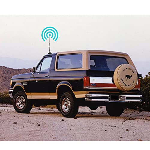 LUITON Cobra 14 Inch CB Antenna - Magnetic Mount, PL259 & BNC Compatible, Fits Cobra, Midland, Uniden, President Radios - Image 2