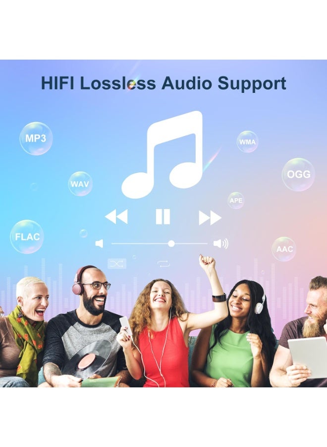 MECHEN مشغل MP3 مع بلوتوث وواي فاي بشاشة لمس 4 بوصة بدرجة حماية من الماء، يدعم سبوتيفاي وأمازون ميوزيك مع ذاكرة حتى 512 GB من ميشين - Image 4