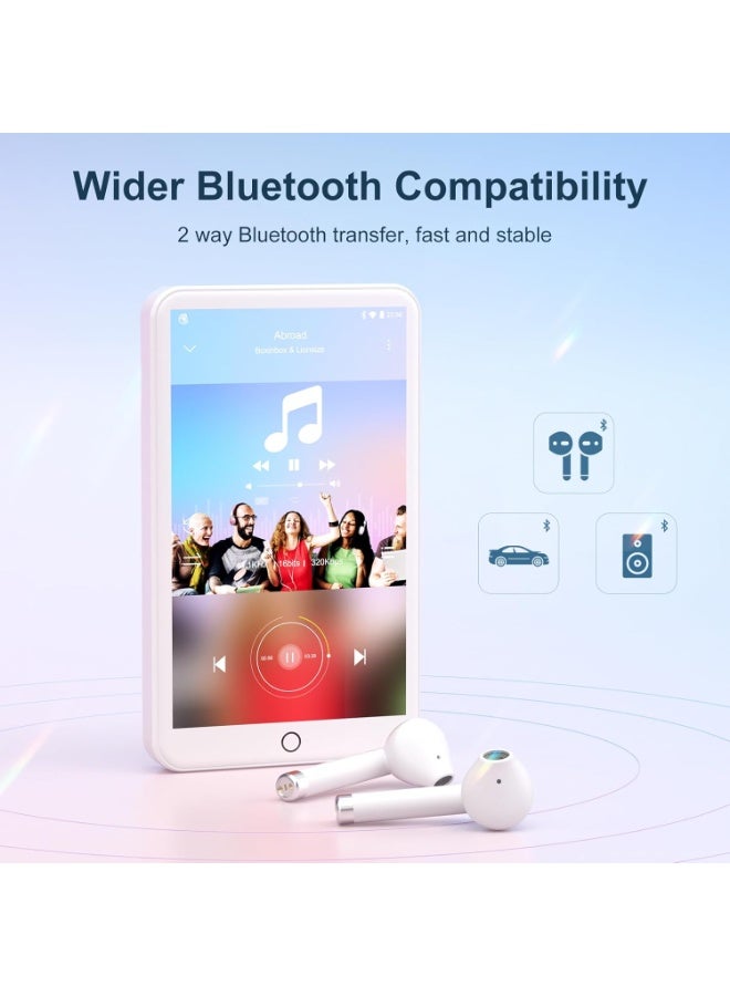 MECHEN مشغل MP3 مع بلوتوث وواي فاي بشاشة لمس 4 بوصة بدرجة حماية من الماء، يدعم سبوتيفاي وأمازون ميوزيك مع ذاكرة حتى 512 GB من ميشين - Image 5