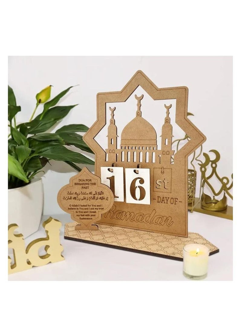 Ramadan Advent Calendar Countdown Calendars Decorations For Home Table Desktop Ornaments Eid Gift - pzsku/Z3ADBDF7365F22FDAE645Z/45/_/1678790581/49765d38-bcb8-45ce-a86e-d7a6bb2e0174