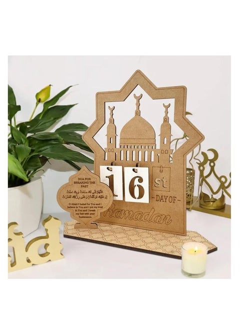 Ramadan Advent Calendar Countdown Calendars Decorations For Home Table Desktop Ornaments Eid Gift