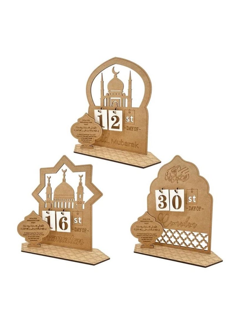 Y&D Ramadan Advent Calendar Countdown Calendars Decorations For Home Table Desktop Ornaments Eid Gift  - Image 2