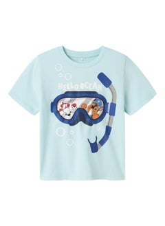 NAME IT Kids Paw Crew Neck T-Shirt  - Image 1