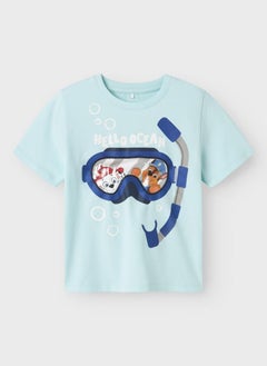 NAME IT Kids Paw Crew Neck T-Shirt  - Image 3