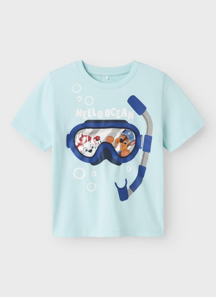 نيم ات Kids Paw Crew Neck T-Shirt  - Image 3