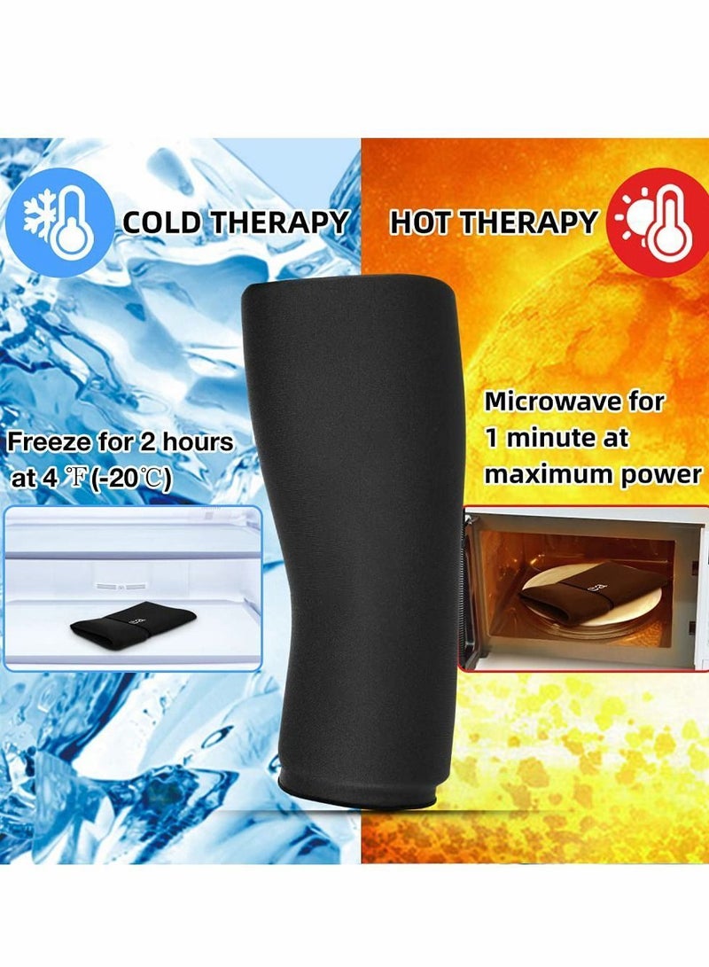 NIBEMINENT Hot Cold Therapy Flexible Ice Packs Compression Sleeve Reusable Gel Pack for Injury Wrap Knee Calf Elbow - Image 3