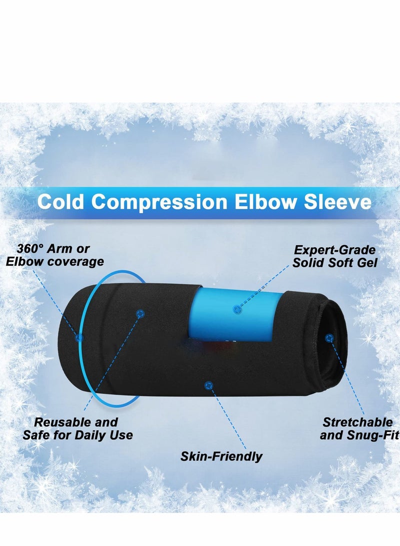 NIBEMINENT Hot Cold Therapy Flexible Ice Packs Compression Sleeve Reusable Gel Pack for Injury Wrap Knee Calf Elbow - Image 5