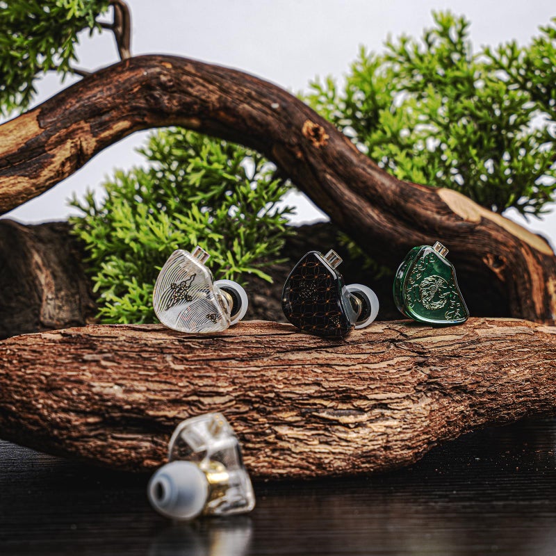 Linsoul TANGZU Wan’er S.G HiFi 10mm Dynamic Driver PET Diaphragm in-Ear Earphone with Ergonomic Shape, Detachable Recessed 2Pin OFC Braided Cable for Audiophile Musician DJ Stage(Black, Without Mic) - Image 3