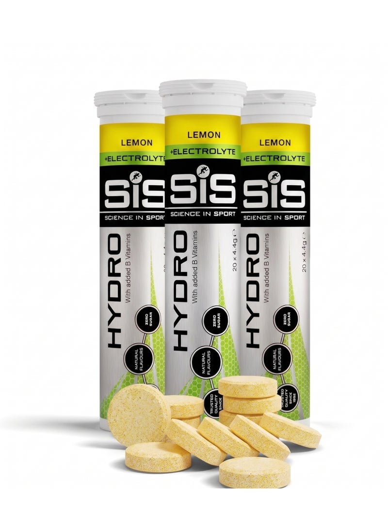 SIS Hydro Electrolyte Tablets | Sugar Free Hydration Tablets | Essential Electrolytes to Reduce Fatigue & Aid Rehydration | Gluten Free | Berry Flavour | 60 Servings | 3 Pack | 60 x 4.5g - Image 1