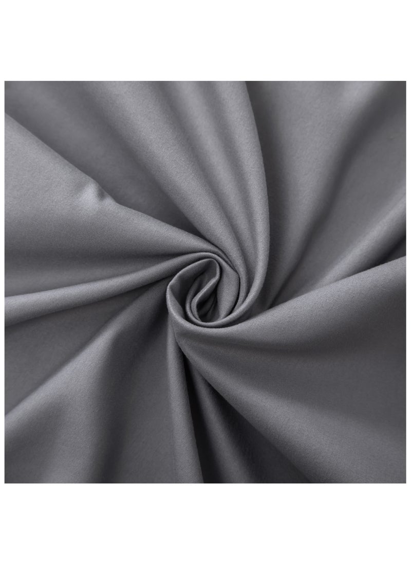 PanaX Panax Bedding Double Bed Sheets Set - 4 Piece Bedding - Brushed Microfiber - Shrinkage and Fade Resistant - Easy Care (Dark Grey, Double)  - Image 5
