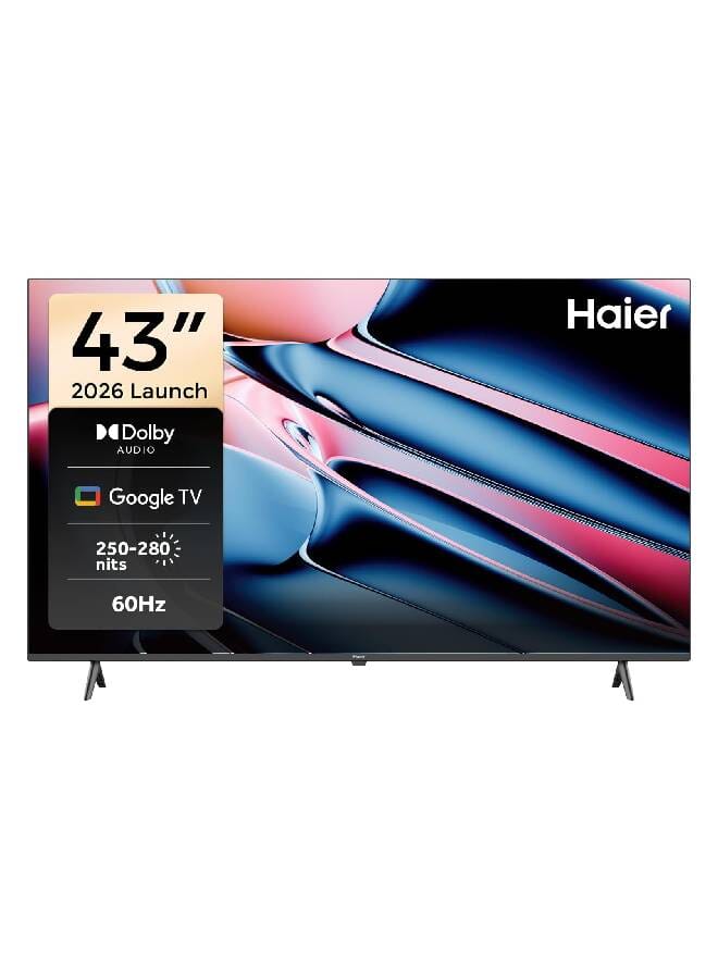 هاير تلفاز جوجل الذكي FHD مقاس 43 بوصة – H43K75FFX - Image 1