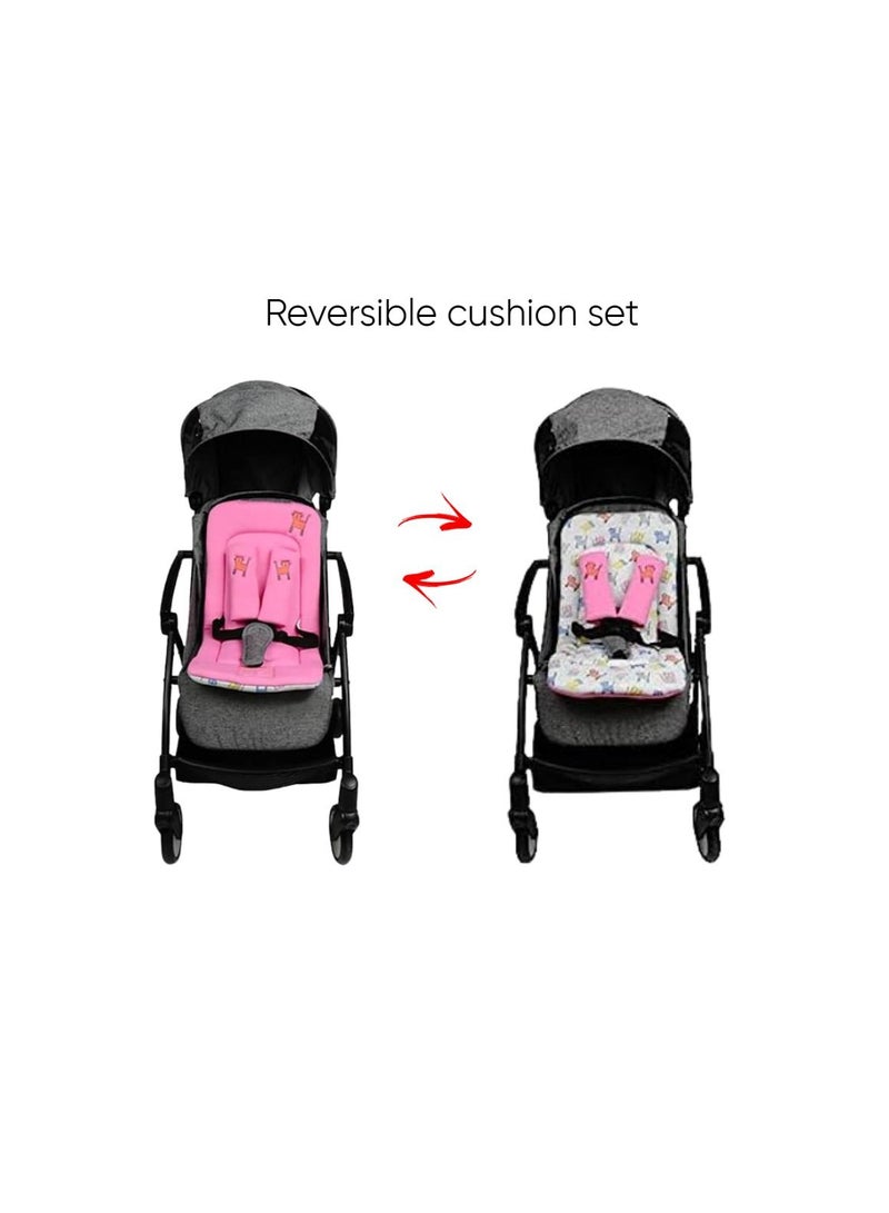 UBEYBI Stroller Cushion Set - Pink - Image 3