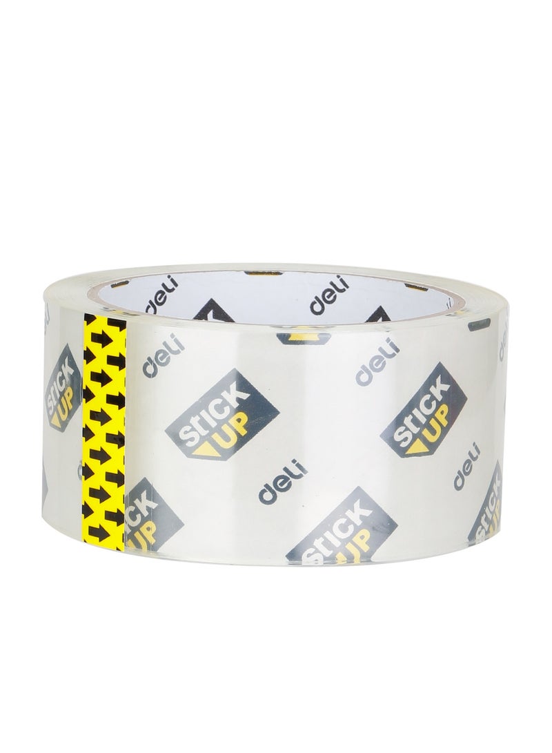 Deli E37661 Transparent Packing Tape, 48mm x 50m x 48um, BOPP Film, Low Noise Dispensing, 24-Month Shelf Life - Image 2