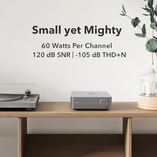 WiiM وييم أمب برو: مضخم صوت متعدد الغرف | متوافق مع جوجل كاست، أليكسا | HDMI، تحكم صوتي | بث من سبوتيفاي، أمازون ميوزك، تيدال والمزيد - رمادي داكن - Image 3