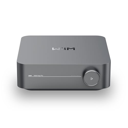 WiiM وييم أمب برو: مضخم صوت متعدد الغرف | متوافق مع جوجل كاست، أليكسا | HDMI، تحكم صوتي | بث من سبوتيفاي، أمازون ميوزك، تيدال والمزيد - رمادي داكن - Image 1