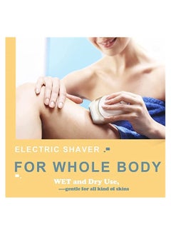VKL Electric Hair Remover, Bikini Trimmer for Women, Wet and Dry, Rechargeable Lady Shaver, Easy Quick Shaver Head, Body Removal Legs Underarms  - Image 4