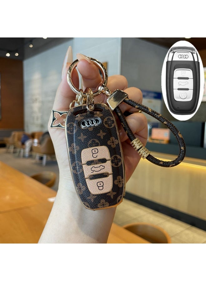Fashion car key protection cover suitable for Audi TT/A4l/Q5l/Q7/A5/S4/S4/RS5/RS4 car key shell case