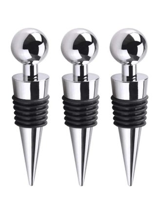 Bottle Stopper, 3pcs Metal Leak Proof Wine Stoppers Reusable Wine Corks Bottle Stopper for Gifts Bar Holiday Party Wedding, 9cm*2.1cm - pzsku/Z3ADC75F0F3731D4A0585Z/45/_/1733458603/56e6d71a-a269-4734-af23-c41917d2b613