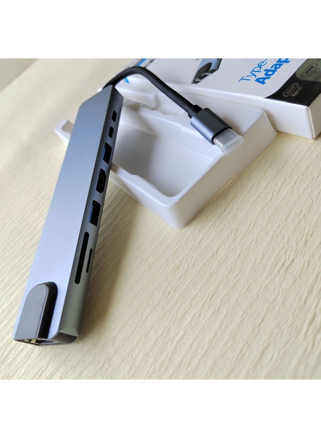 نيوترل منفذ توسعة من النوع C الجديد - محول USB مع شاشة وكرت شبكة - محطة إرسال ثمانية في واحد لأجهزة الكمبيوتر المحمولة - Image 4