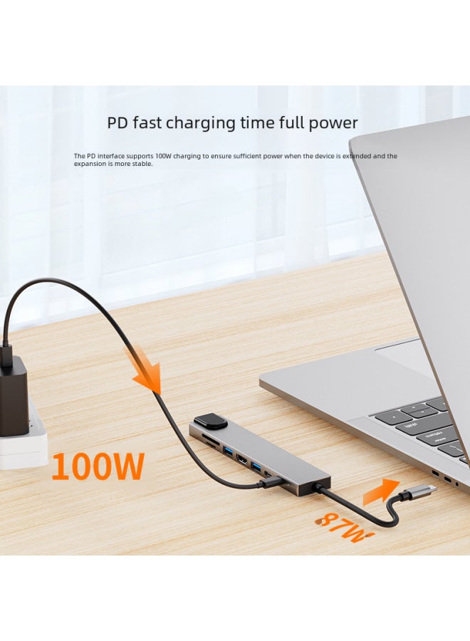 نيوترل منفذ توسعة من النوع C الجديد - محول USB مع شاشة وكرت شبكة - محطة إرسال ثمانية في واحد لأجهزة الكمبيوتر المحمولة - Image 2