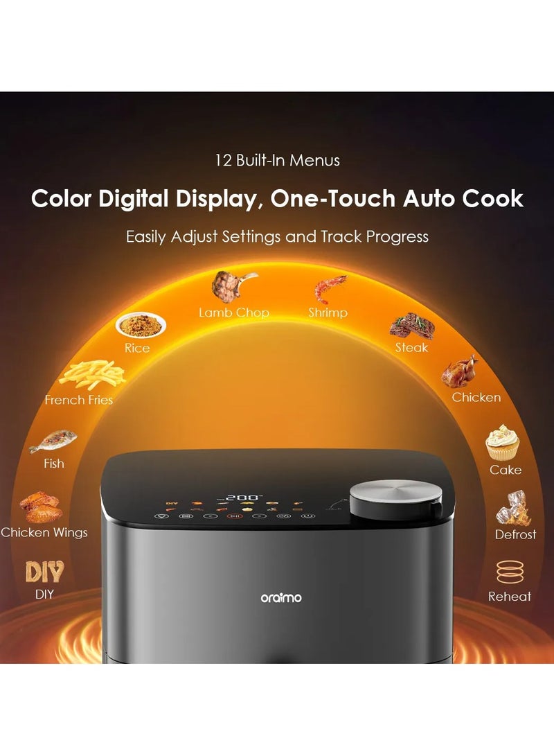 Oraimo NutriFry Max OAF-501A, 8L 2000W Air Fryer, Digital Display - Image 3