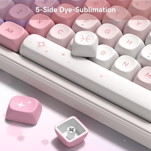 Keymatic PBT Keyboard Keycaps 126 Keys MOA Profile Cute Keycap Custom 60 65 75 100 Percent for Cherry MX, Outemu, Gateron Mechanical Keyboards(Only Keycap Set) - Image 5