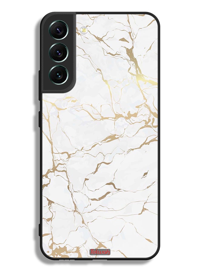 Tolwak Samsung Galaxy S22 5G Protective Case Cover Marble Pattern - Image 3